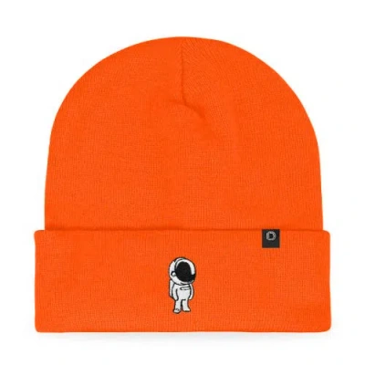 Dalix Astronaut Beanie In Neon Orange