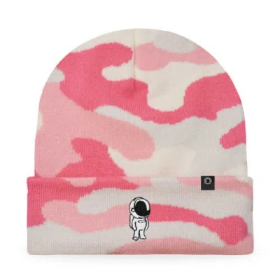 Dalix Astronaut Beanie In Pink Camo