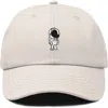 Dalix Astronaut Embroidered Space Hat In Beige