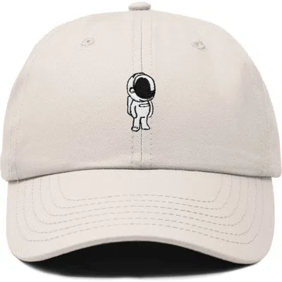 Dalix Astronaut Embroidered Space Hat In Beige