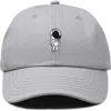 Dalix Astronaut Embroidered Space Hat In Gray