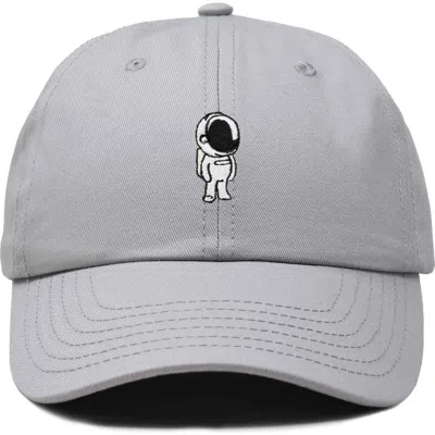 Dalix Astronaut Embroidered Space Hat In Gray