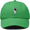 Dalix Astronaut Embroidered Space Hat In Kelly Green
