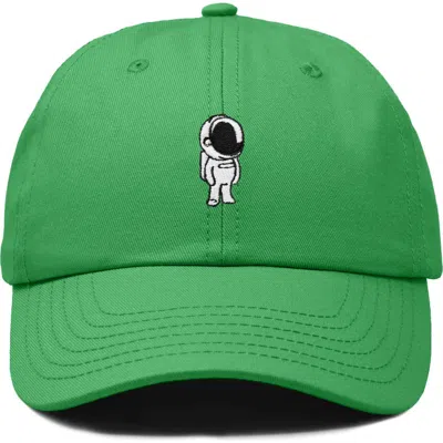 Dalix Astronaut Embroidered Space Hat In Kelly Green