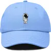 Dalix Astronaut Embroidered Space Hat In Light Blue