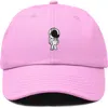 Dalix Astronaut Embroidered Space Hat In Light Pink