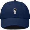 Dalix Astronaut Embroidered Space Hat In Navy Blue