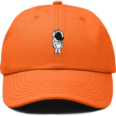 Dalix Astronaut Embroidered Space Hat In Orange