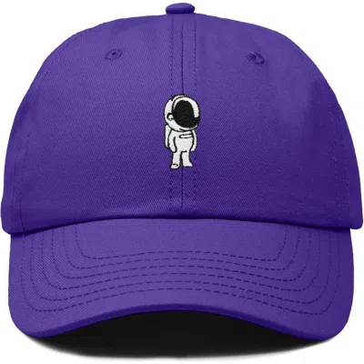 Dalix Astronaut Embroidered Space Hat In Purple