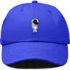 Dalix Astronaut Embroidered Space Hat In Royal Blue