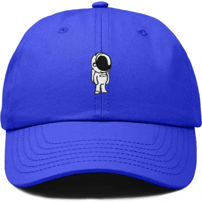 Dalix Astronaut Embroidered Space Hat In Royal Blue