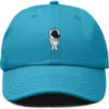 Dalix Astronaut Embroidered Space Hat In Teal