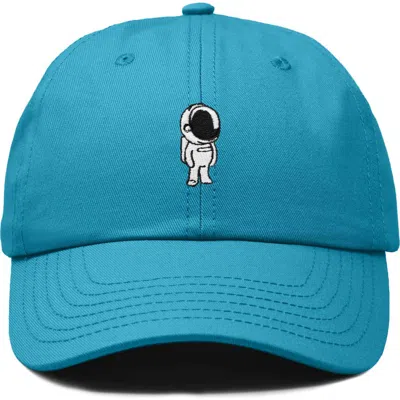 Dalix Astronaut Embroidered Space Hat In Teal