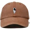 Dalix Astronaut Embroidered Space Hat In Washed Orange