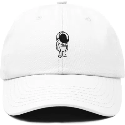 Dalix Astronaut Embroidered Space Hat In White