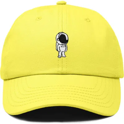 Dalix Astronaut Embroidered Space Hat In Yellow