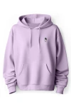 Dalix Astronaut Fleece Hoodie In Orchid