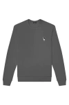 Dalix Astronaut Fleece Sweatshirt In Asphalt Gray