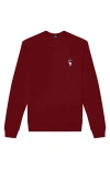 Dalix Astronaut Fleece Sweatshirt In Cardinal Red