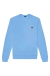 Dalix Astronaut Fleece Sweatshirt In Carolina Blue