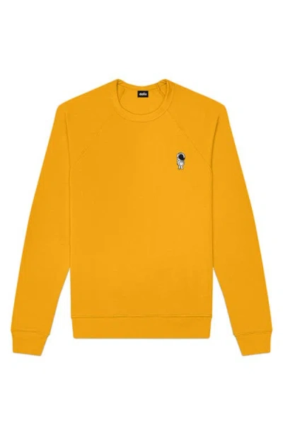 Dalix Astronaut Fleece Sweatshirt In Gold