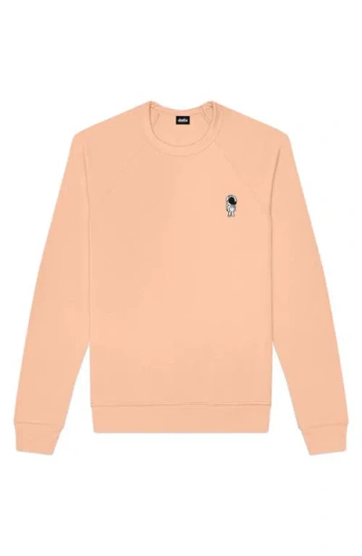 Dalix Astronaut Fleece Sweatshirt In Peach