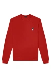 Dalix Astronaut Fleece Sweatshirt In Red