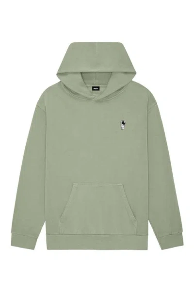 Dalix Astronaut Heavyweight Relaxed Hoodie In Green