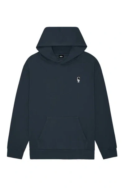 Dalix Astronaut Heavyweight Relaxed Hoodie In Blue