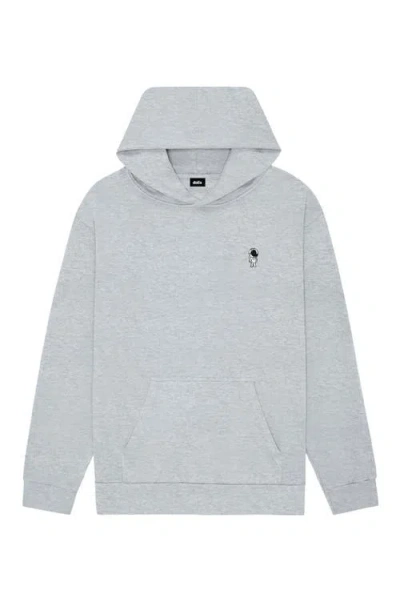 Dalix Astronaut Heavyweight Relaxed Hoodie In Gray