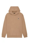 Dalix Astronaut Heavyweight Relaxed Hoodie In Brown