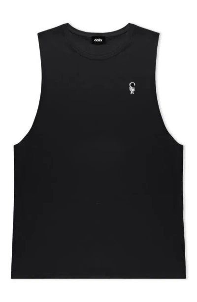 Dalix Astronaut Lightweight Jersey Tank In Black