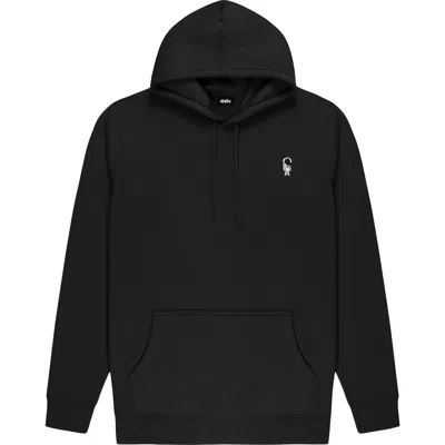 Dalix Astronaut Midweight Fleece Classic Hooded Sweatshirt In Black