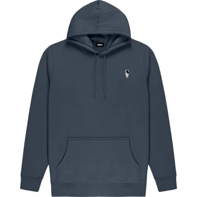 Dalix Astronaut Midweight Fleece Classic Hooded Sweatshirt In Blue