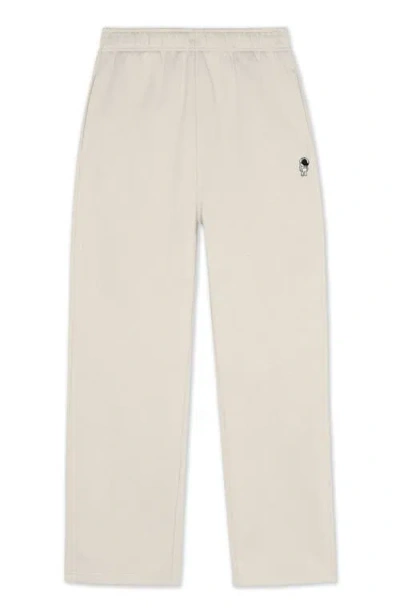 Dalix Astronaut Midweight Fleece Relaxed Track Pants In Neutral