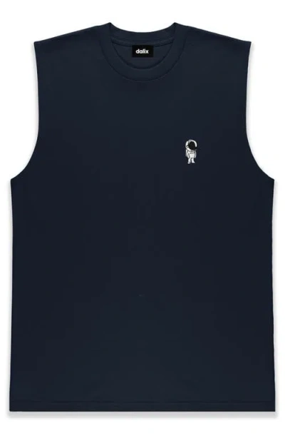 Dalix Astronaut Midweight Jersey Tank In Blue