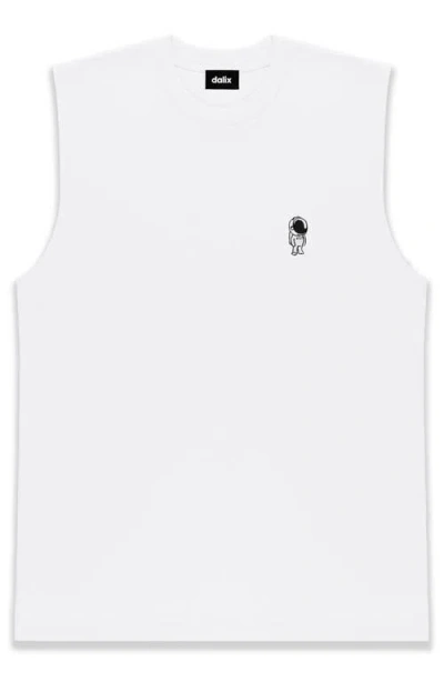 Dalix Astronaut Midweight Jersey Tank In White