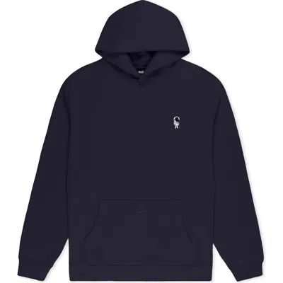Dalix Astronaut Relaxed Midweight Fleece Pullover Hoodie In Blue