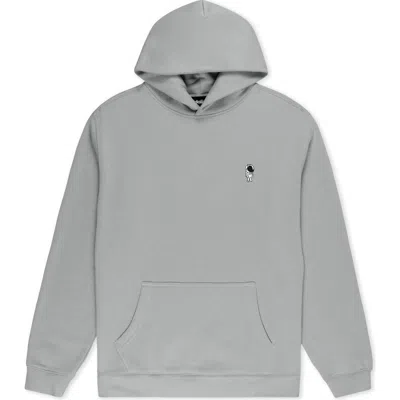 Dalix Astronaut Relaxed Midweight Fleece Pullover Hoodie In Gray