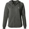 Dalix Astronaut Zip Fleece Hoodie In Shadow