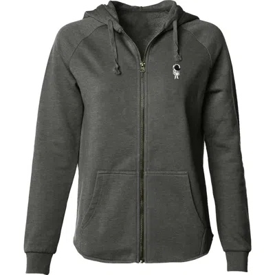 Dalix Astronaut Zip Fleece Hoodie In Shadow