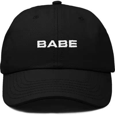 Dalix Babe Embroidered Cap In Black