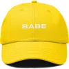 Dalix Babe Embroidered Cap In Gold
