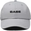 Dalix Babe Embroidered Cap In Gray