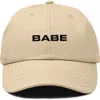 Dalix Babe Embroidered Cap In Khaki