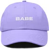 Dalix Babe Embroidered Cap In Lavender