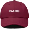 Dalix Babe Embroidered Cap In Maroon