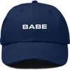 Dalix Babe Embroidered Cap In Navy Blue
