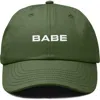 Dalix Babe Embroidered Cap In Olive