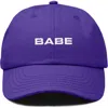 Dalix Babe Embroidered Cap In Purple